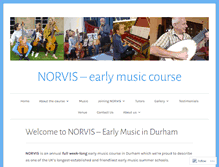 Tablet Screenshot of norvis.org.uk